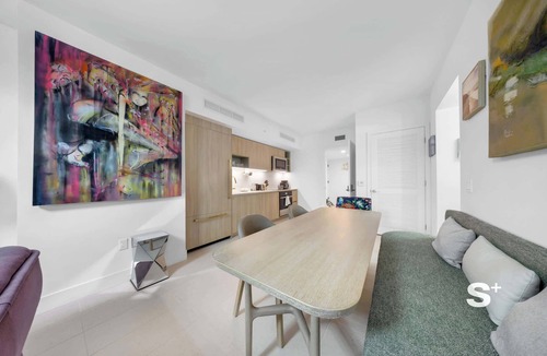 East Little Havana Apartment | Chic 2-Bedroom Downtown Condo with City & Water Views
