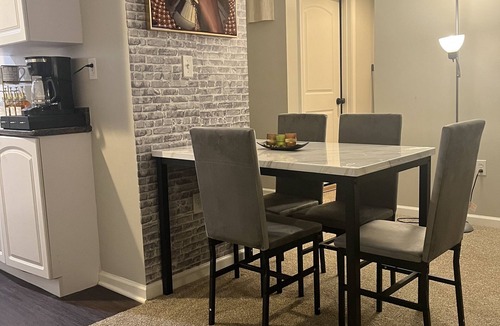 Cherry Hill Apartment | Chic Cozy Condo by Mall W/Queen Bed, Coffee Bar, Game Room & More