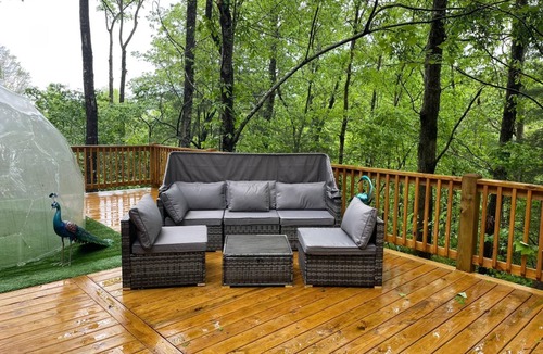 Foxfire Estates Cabin | Close to Downtown Luxury Cabin Hot Tub GeoDome and More!