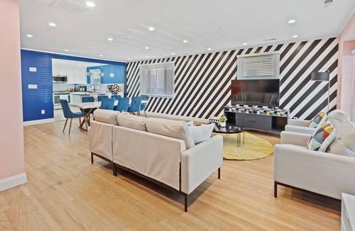 Atlantic City House | Colorful Designer Home with Rec Room and Bar