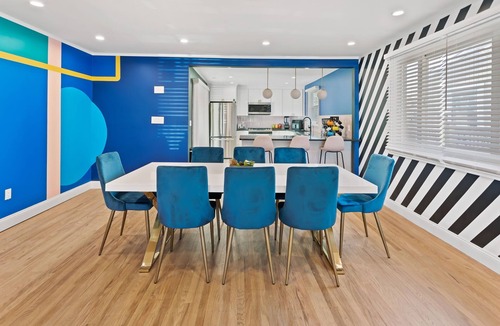 Atlantic City House | Colorful Designer Home with Rec Room and Bar