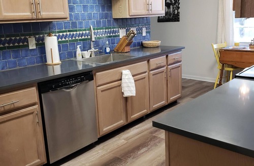 Sarasota Springs House | Comfortable updated 3 bedroom home - enclosed, solar heated pool, private yard.