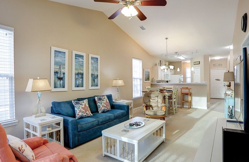 Sunset Beach Condo | Coral Hideaway: Balcony | Pool | Dog Friendly