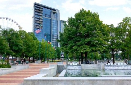 Peachtree Center Apartment | Cozy 1bd/1bth suite w/views of Atlanta; walk to 2026 FIFA World Cup matches.
