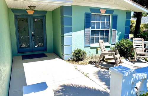 Boardwalk House | Cozy beach home! Private pool, 2min walk to beach, walkable to restaurants/shops