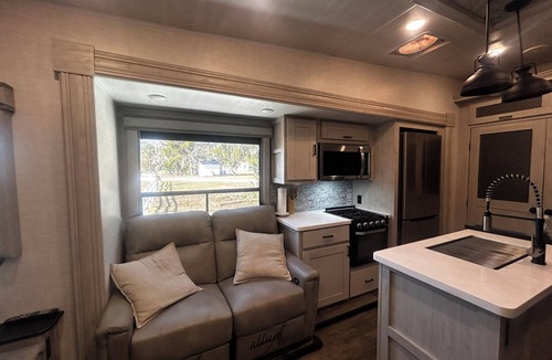 Yulee RV Rental | Cozy Camper on a mini farm with marsh front views!