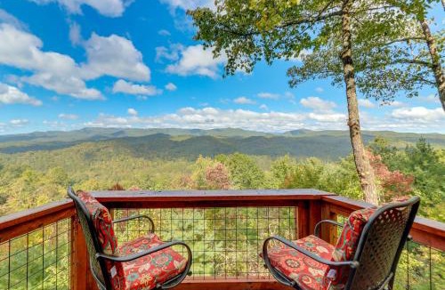 Hidden Lake House | Cozy Cherry Log Cabin w/Hot Tub & Mountain Views!