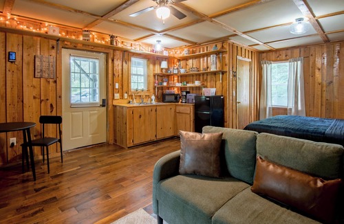 Rising Fawn Cabin | Cozy, Modern Black Cabin Retreat - Mins. to Cloudland Canyon & Lookout Mountain