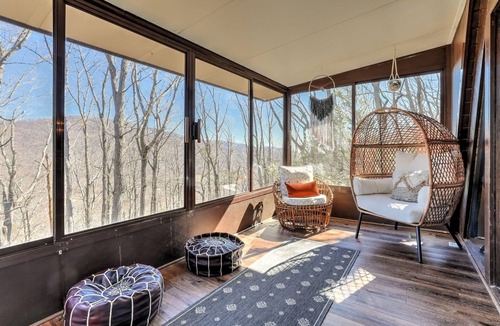 Tate Cabin | Cozy Mountain A-frame with pools, horseback riding, lake, tennis and more!