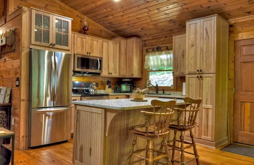Ellijay Cabin | Cozy Rustic Cottage w/Hot Tub & Fire Pit near Lake