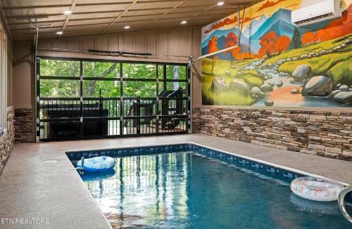 Chalet Village North Ski Chalet | Creekside Splash, Free Attraction Tickets, Private Indoor Pool, Theater Room, Game Area, Firepit!