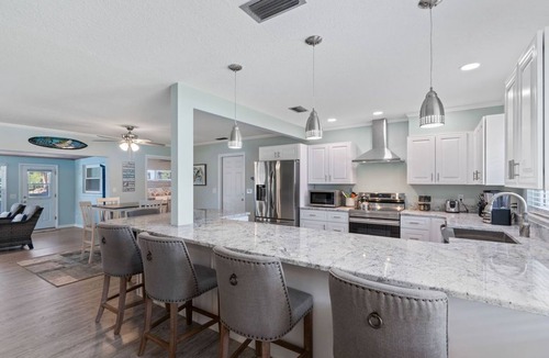 Crystal River House | Crystal River Pool Home ~ Waterfront w/Boat Dock, Hot Tub & fenced backyard.