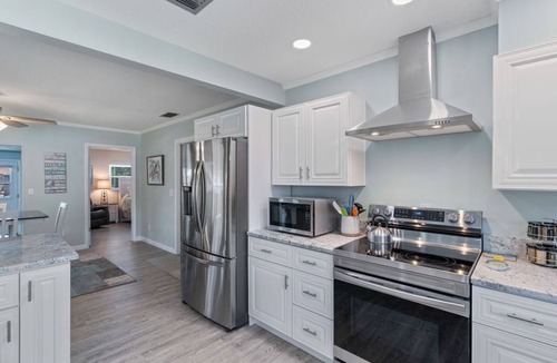 Crystal River House | Crystal River Pool Home ~ Waterfront w/Boat Dock, Hot Tub & fenced backyard.