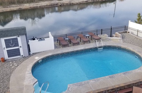 Point Pleasant Beach House | Custom Lakefront Beach House with HEATED POOL!