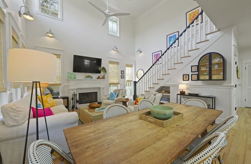 Seagrove Beach West House | Designer Home in Seaside, FL! Walk to Pool and Beach + 2 Adult Bikes!