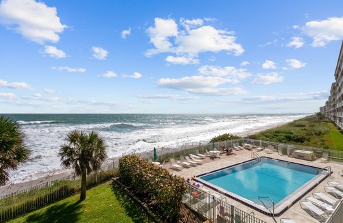 Seacoast Shores Condo | Direct Ocean View Condo w/Extra Large Balcony & Heated Pool
