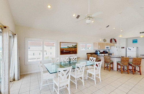 East End House | Dog-friendly beachfront home with private hot tub, fireplace, on-site pool, AC