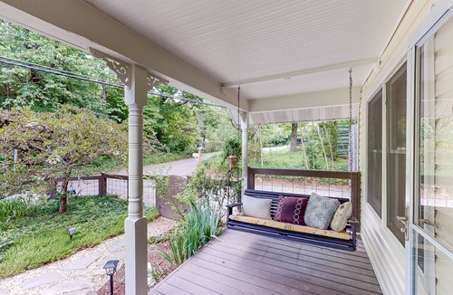 Black Mountain Cottage | Dog-friendly farmhouse with enclosed yard, covered porch, & mountain view