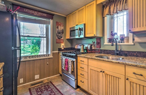 Crossville Cottage | Dreamy Homestead Escape: Patio, Ranch On-site
