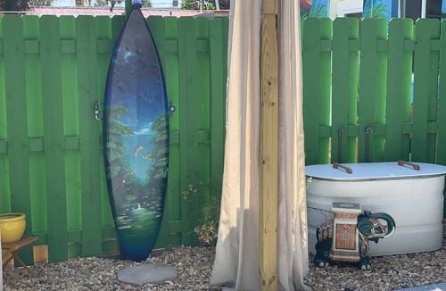 Port Canaveral Apartment | Elegant Beach Studio - rocket launch view, private patio, hammocks
