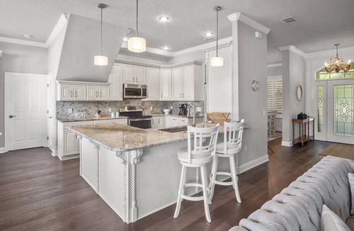 Lakeland House | Elegant Home with Pool, Office, Theater, and Fence