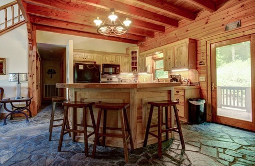 Maggie Valley House | Emerald Bear | Large, Private Home in Maggie Valley | Hot Tub
