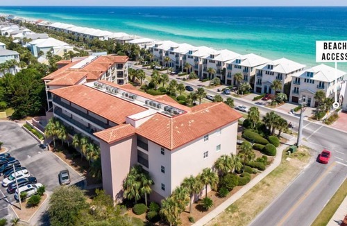 Frangista Beach Condo | EMERALD WATERS 106-GROUND FLOOR-POOL AND SPA-GATED BEACH ACCESS