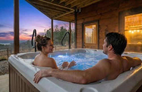 Ellijay House | Epic Mountain Views Hot Tub Games and Firepit