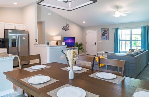 Englewood East House | Family Beach Retreat w/Private Fenced Backyard, Fire Pit, Games