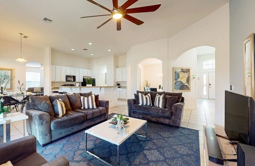Watersong House | Family-Friendly Resort Home w/Private Pool Spa, Game Room, WiFi & AC - Dogs OK