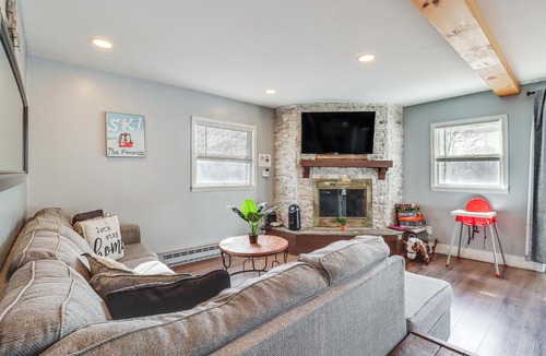 Long Pond House | Fire Pit + Game Room: Spacious Poconos Retreat!