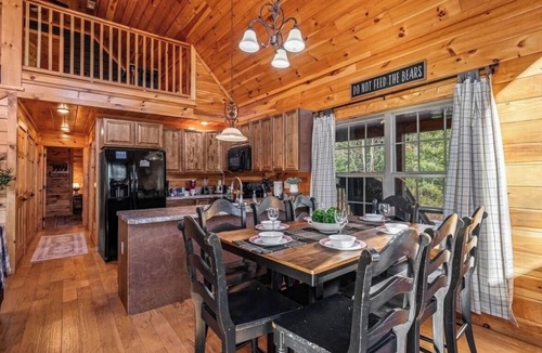 Sevierville Cabin | Firefly Ridge! Pool, Fishing Pond, Hot Tub, Fire Pit!