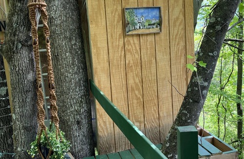 Grissom - Highland RV Rental | Floating Heaven: Treehouse Lodging with 'casita' & View
