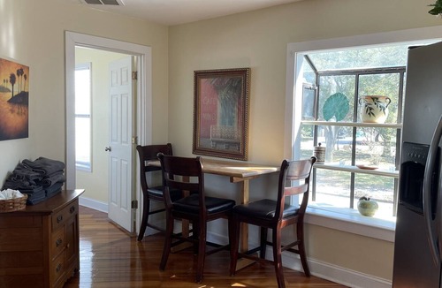 Charleston Apartment | Folly Beach Riverfront Apt with dock, private boat ramp kayaks and bikes