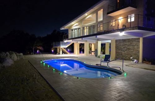 Marathon House | Four-bedroom beach house with oceanfront pool and smokeless bonfire area