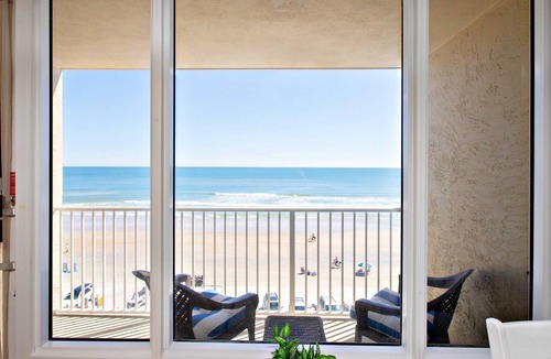 Daytona Beach Shores Condo | FREE DAILY ACTIVITIES! Your OceanFront Slice of Heaven at Pirate's Cove-Newly Updated 4th Floor Unit