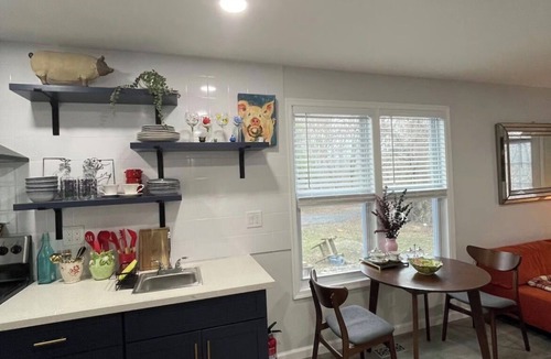 Brandywine Apartment | Fully furnished studio apartment overlooking a pond on a regenerative farm