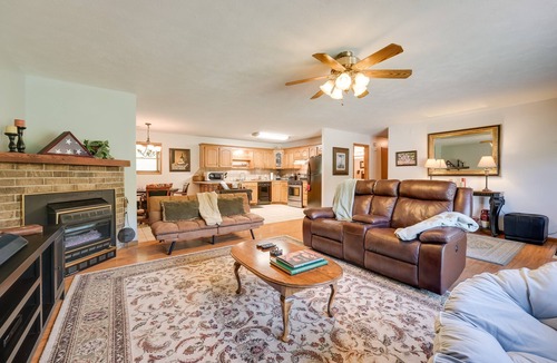 Squires House | Game Room & Deck: Serene Ava Countryside Home