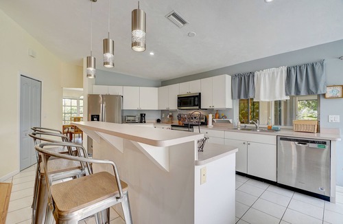 Saint James City House | Game Room & Deck: Spacious Home in St James City