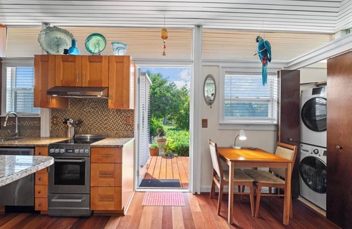 Atlantic Beach Condo | Garden Suite - 1 Bed/1 Bath in midcentury modern oceanfront estate