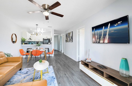 Titusville Apartment | *Gentle Waters* *NASA*, Pool, BBQ, Arcade, & Patio