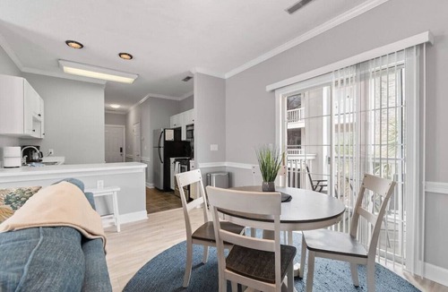 Central Myrtle Beach Apartment | Golfers' Getaway w/pool, patio, grills, kitchen