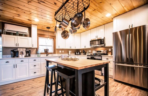 Chalet Village North House | Gorgeous Luxury Cabin! 360 Views, Fire Pit, Theater Room - Prime Location!