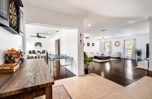 Palm Aire Village West Villa | Gorgeous open concept 4 BR with heated pool and lounge area