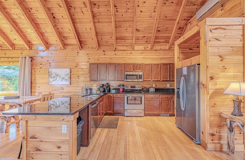 Sevierville Cabin | Gorgeous Views, 2 King Suites, Pool, Hot Tub, Pool, Games