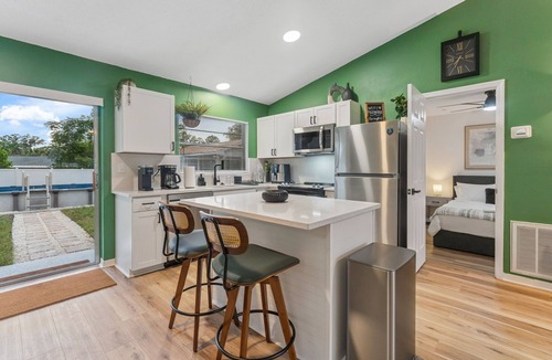 Spring Hill House | Green Modern Hideout Pool Sleeps 12