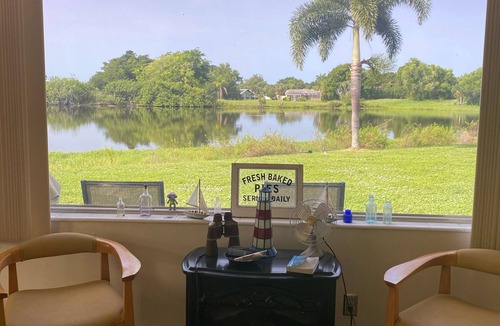 Lochmoor Waterway Estates Condo | Ground floor overlooking private lake