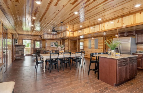 Caton Cabin | Group Retreat Pool + Hot Tub + Views Near Pigeon Forge | Sleeps 24 | Wilder