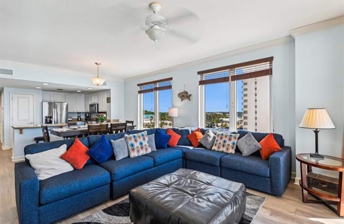 Long Beach Condo | Gulf Front Corner Unit Fantastic Views Free Beach Service!