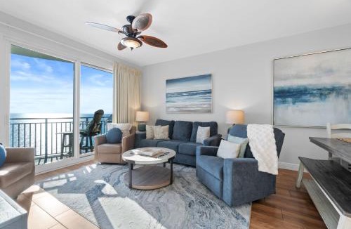 Panama City Beach Apartment | Gulf-View Condo with Pool, Grill, Gym & Beachfront Resort Perks!